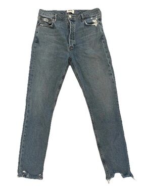 Agolde Nico High Rise Slim Jeans Regular Wash Blue Denim A093D-3002 Size 29